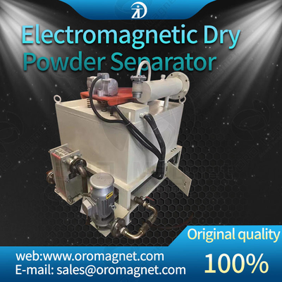 Manual Control Dry Type Magnetic Drum Separator Untuk Bijih Daya halus 220V 380V Dengan Intensitas Tinggi