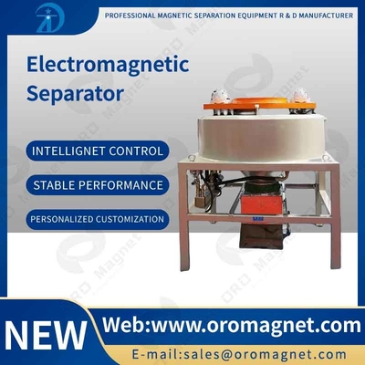 30000gs Electromagnetic Dry Magnetic Separator Iron Remover Untuk Bahan Kimia Bubuk Feldspar Kuarsa