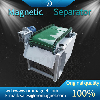 100 X 800 Tiga Lapisan Overband Magnetic Separator Belt Conveyor untuk partikel 0,1 * 10mm
