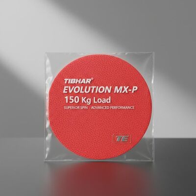 150 Kg load tibhar evolution mx p table tennis rubber designed to provide performance and superior spin for advanced players