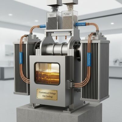 Pemisah Elektromagnetik Tegangan Khusus Dirancang dengan Pendinginan Oli dan Metode Isolasi E Memberikan Hasil Pemisahan Magnetik