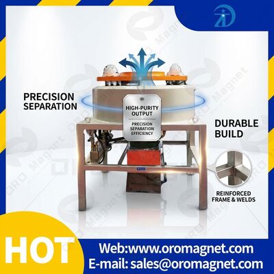 Ukuran pemasangan 20-325 Mesh Magnetic Particle Separator Dirancang dengan Kinerja Stabil Memastikan Hasil Pemisahan Magnetik