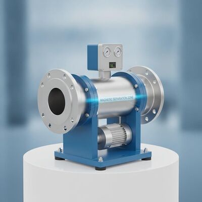 Peralatan Pemisahan Magnetik Ukuran Pipa 100mm yang Menggabungkan Magnet Permanen atau Elektromagnet dan Frekuensi Getaran 70rmin untuk Kinerja