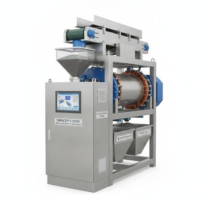 Kapasitas 1-15t/jam Separator elektromagnetik Mengintegrasikan Sistem Kontrol PLC dan Kapasitas Pemisahan 500 Kg/jam Dirancang untuk Pemisahan Magnetik