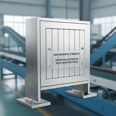 Pemisah Magnetik Pelat Kekuatan Magnet Tinggi dengan Distribusi Medan Magnet Seragam Memastikan Pemisahan Logam dalam Industri