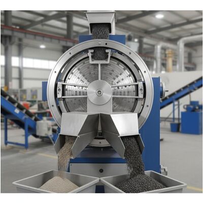 Pemisah Magnetik Kering Perawatan Rendah Desain Melingkar Cocok untuk Pemisahan Bahan Ferrous di Industri