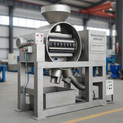 Pemisah Magnetik Kuat Tipe Sirkular Cocok untuk Pemisahan Material Ferrous di Industri