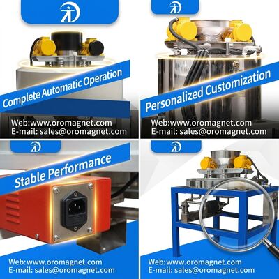 50 60Hz Magnetic Separator Machine Mengintegrasikan Ukuran Makan 20 325 Mesh Ideal untuk Pembagian Bahan Industri Keramik