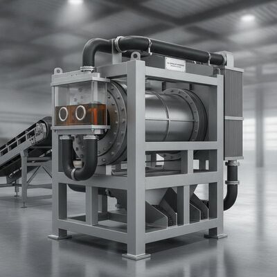 Minyak pendinginan kering Magnetic Separator disesuaikan Sempurna untuk Bijih Besi Beneficiation Plant Proses pemisahan magnetik