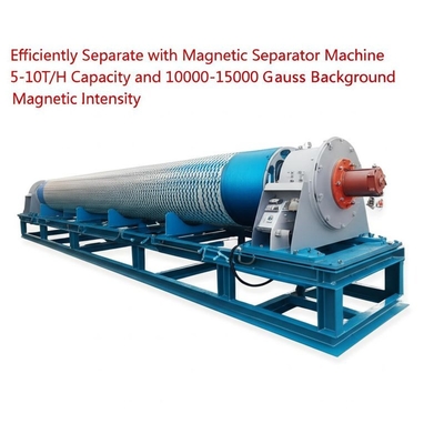 Efisiensi Pemisahan dengan Mesin Pemisah Magnetik 5-10T / H Kapasitas dan 10000-15000Gauss Intensitas Magnetik Latar Belakang