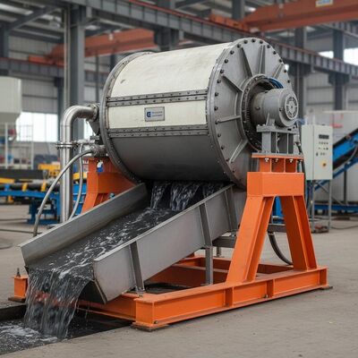 Pemisah Magnetik Basah Horizontal Atau Miring Menampilkan Struktur Silindris dan Kategori Isolasi E Cocok untuk Pengolahan Mineral