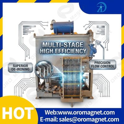 150 Kg Mesin Pemisahan Magnetik Kapasitas 1-10 Ton Per Jam Pemasangan Pedoman Teknis Mendukung Pemulihan Bahan