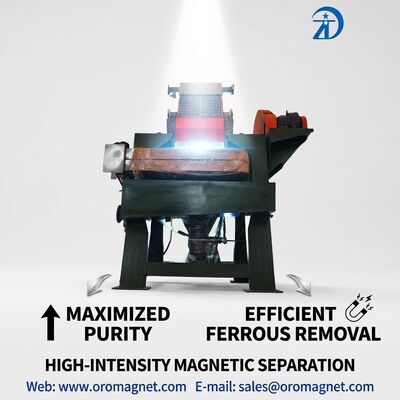Pemisah Magnetik Gradien Tinggi Kekuatan Magnetik Tinggi Menampilkan Arah Medan Magnet Vertikal dan Perawatan Mudah untuk Pemisahan