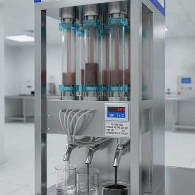 Separator magnetik basah farmasi yang beroperasi pada tegangan 220-480 dengan batas suhu ≤ 80°C memberikan hasil pemisahan