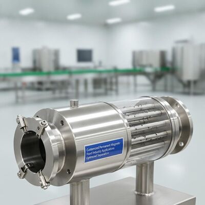 Separator magnet permanen yang disesuaikan yang dirancang untuk aplikasi industri makanan yang memastikan kinerja pemisahan magnetik